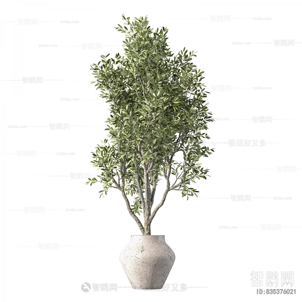 Modern Ground Green Plant Potted Plants