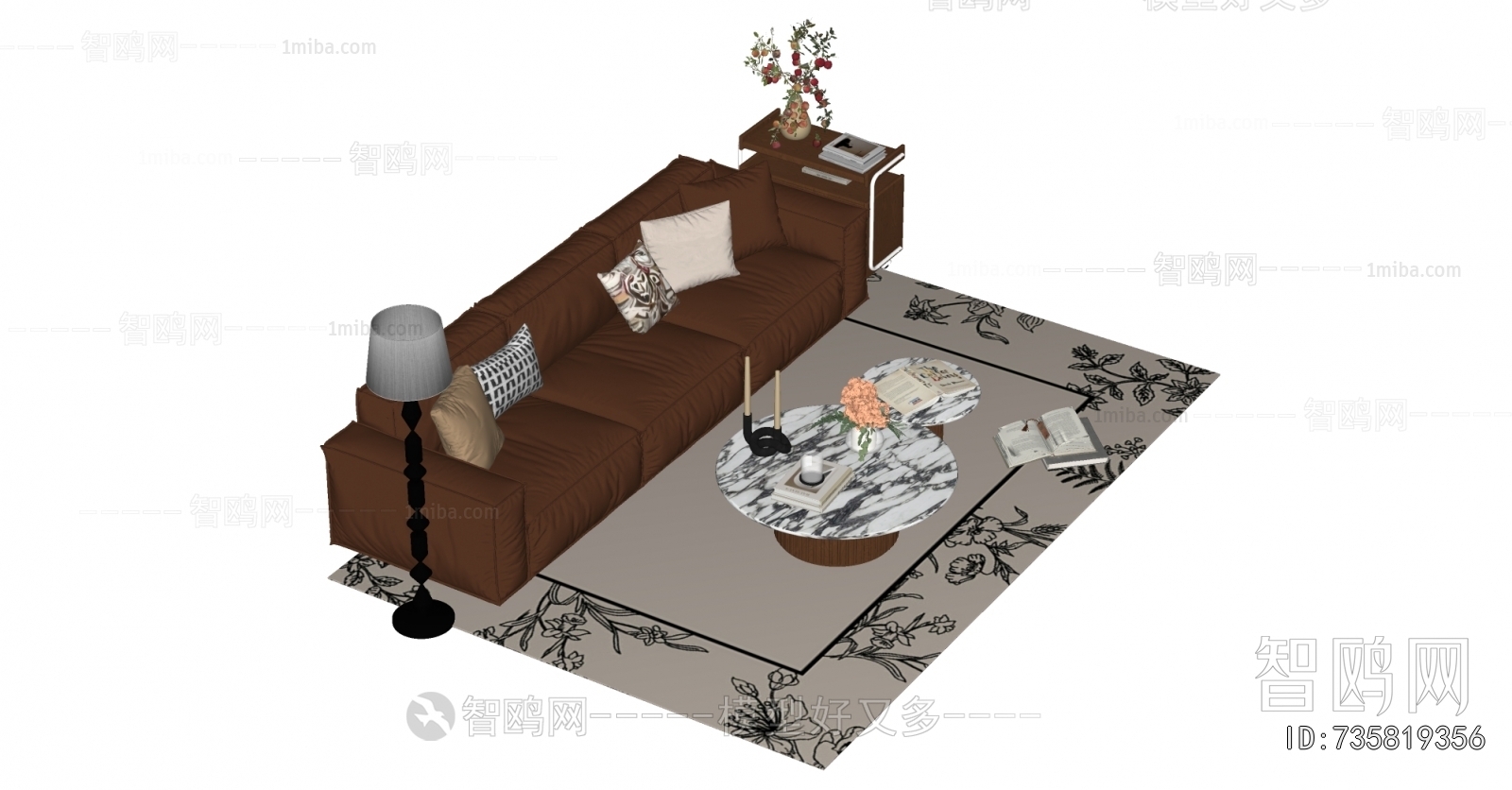 French Style Three-seat Sofa