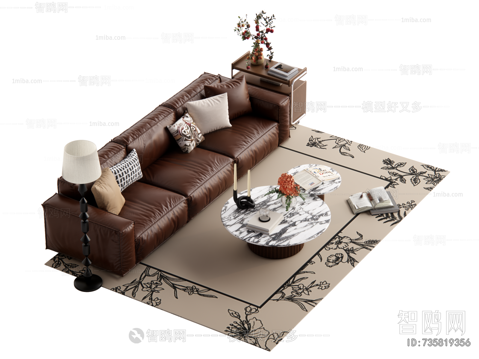 French Style Three-seat Sofa