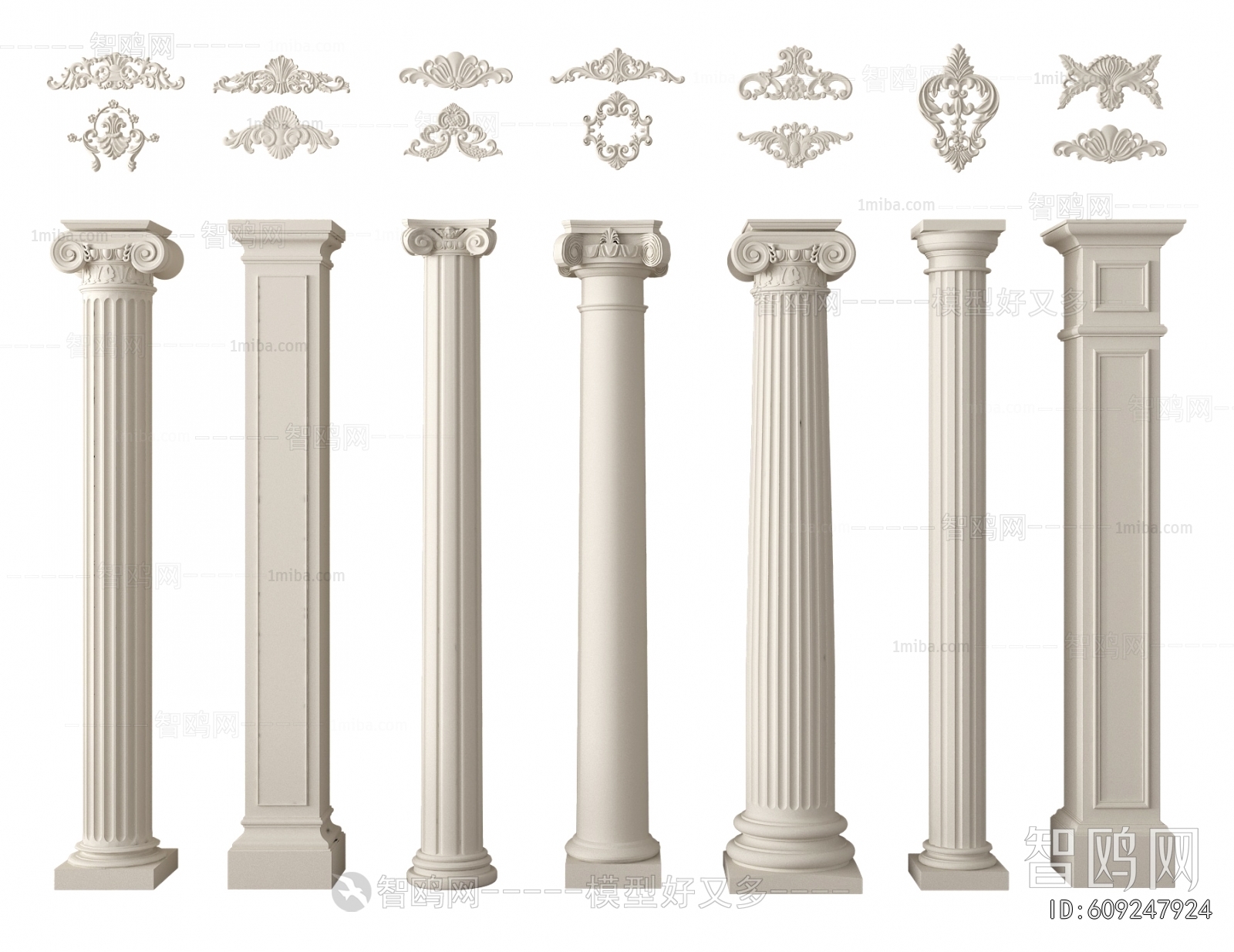 European Style Roman Pillar