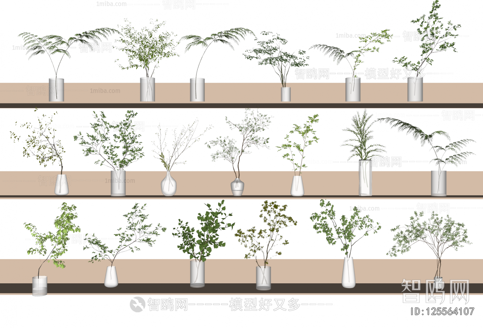 Modern Aquatic Green Plant