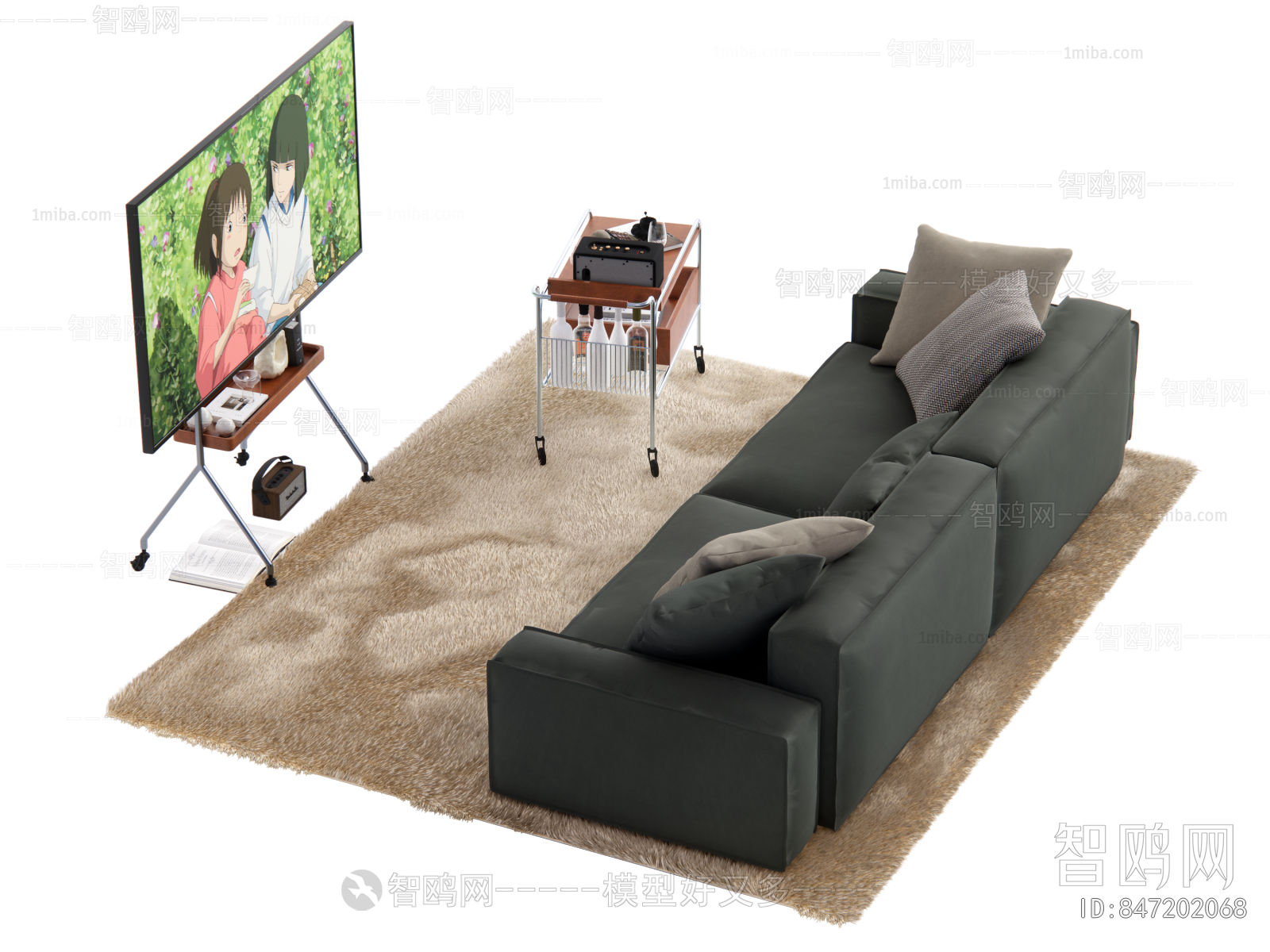 Modern Three-seat Sofa