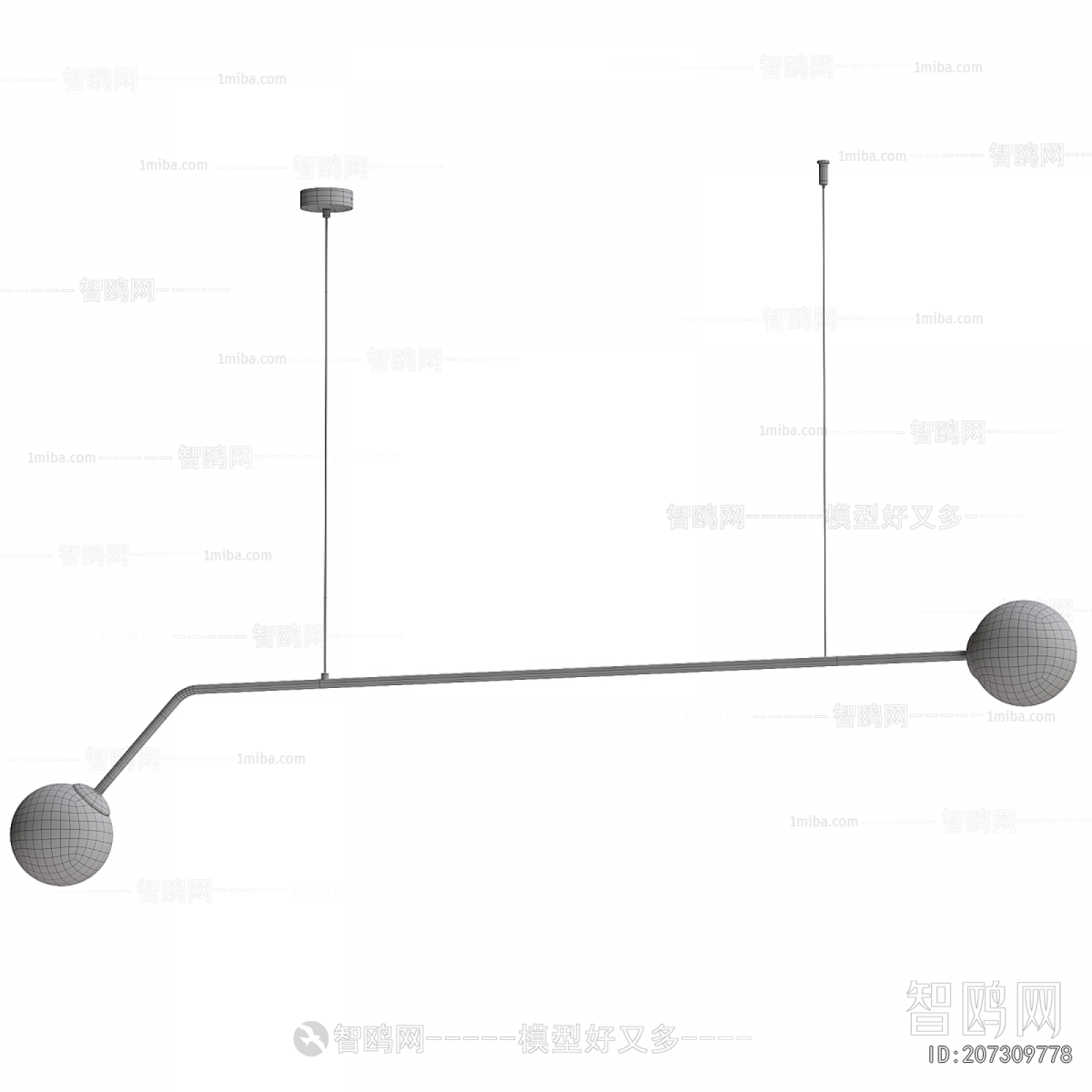 Modern Long Chandelier