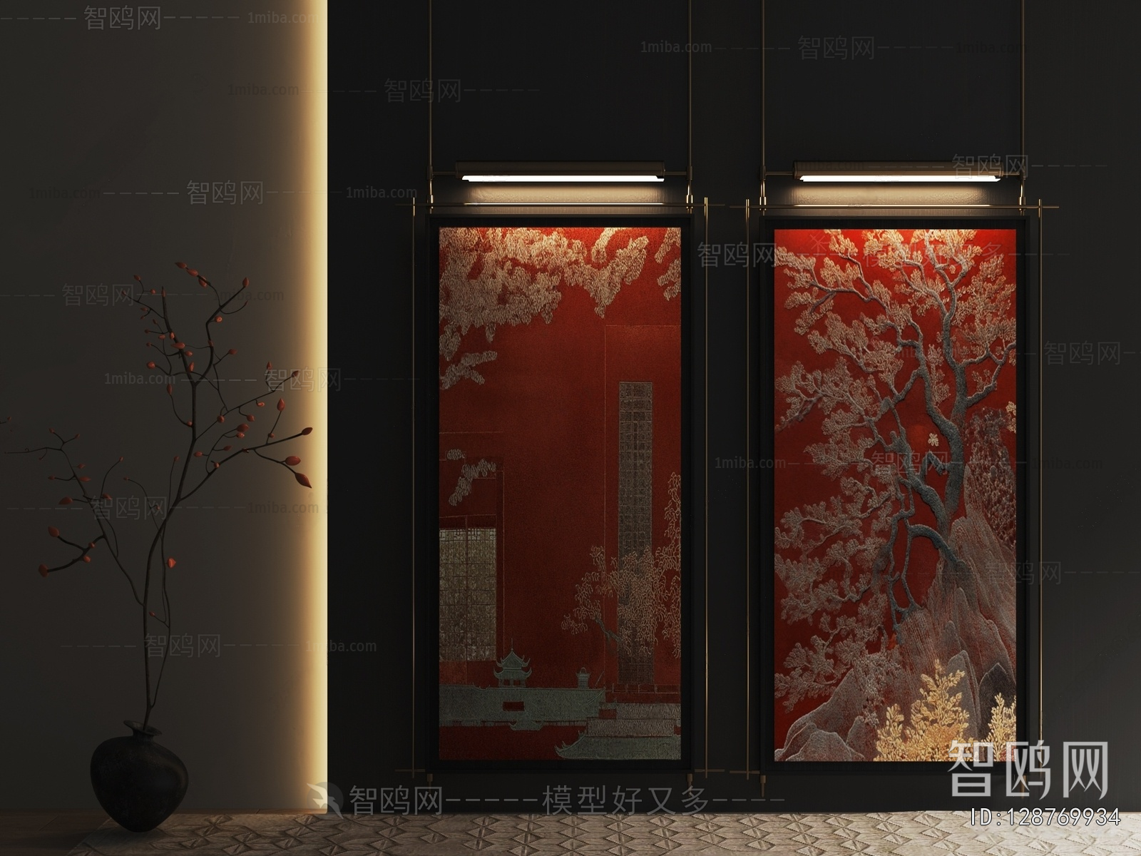 New Chinese Style Retro Style Painting