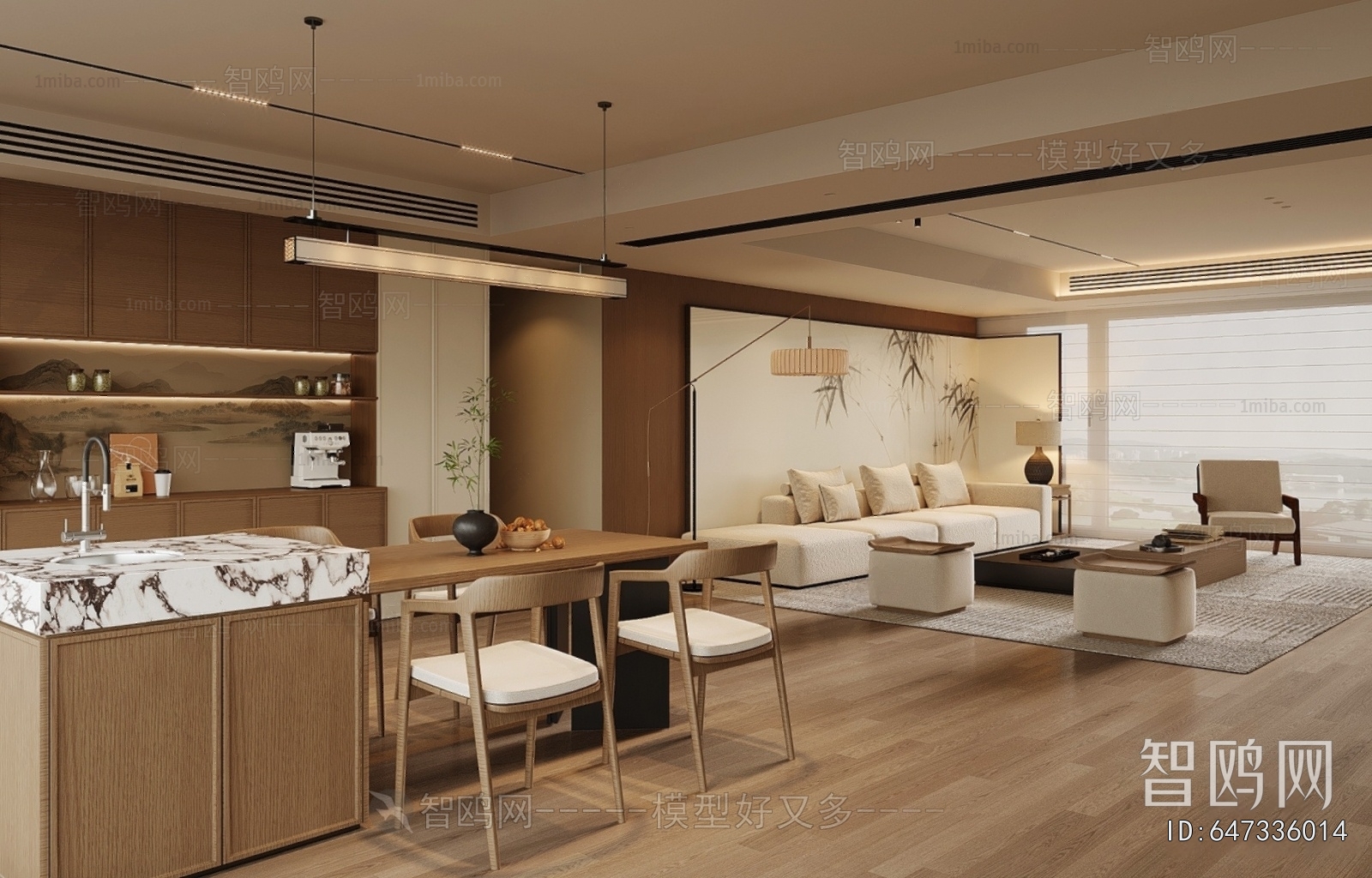 New Chinese Style Dining Room