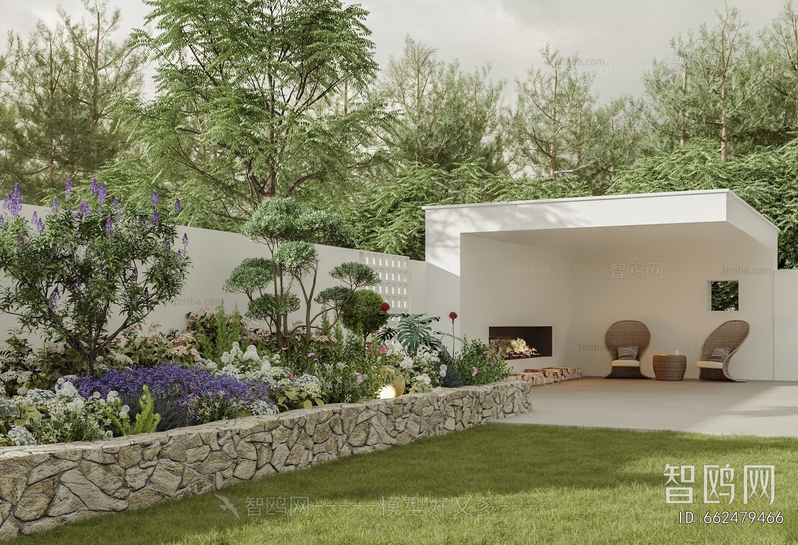 Modern Courtyard/landscape