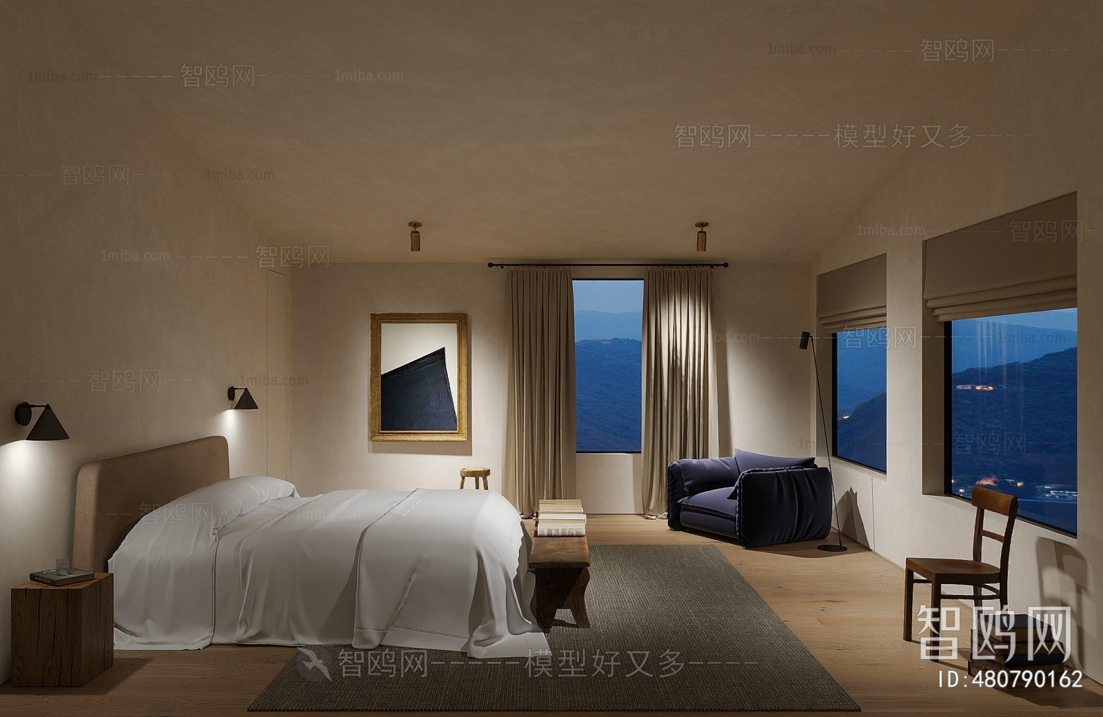 Wabi-sabi Style Bedroom