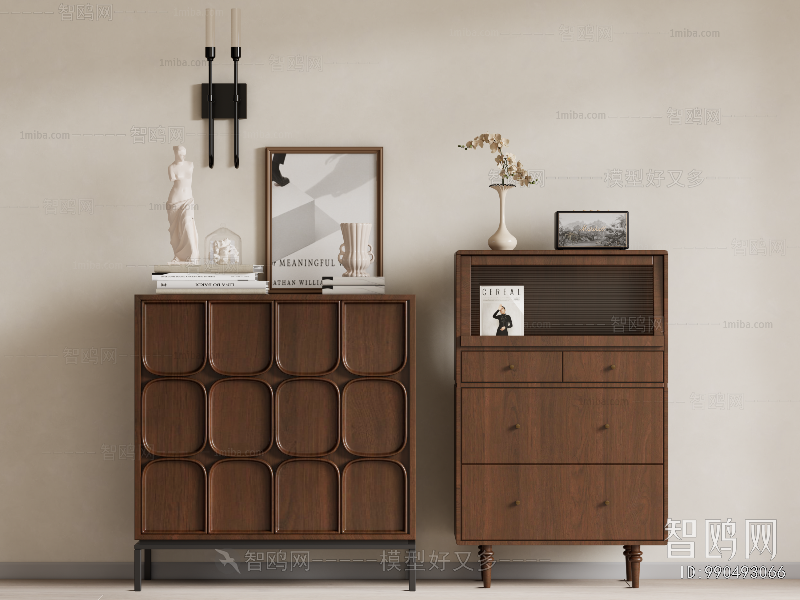 French Style Side Cabinet