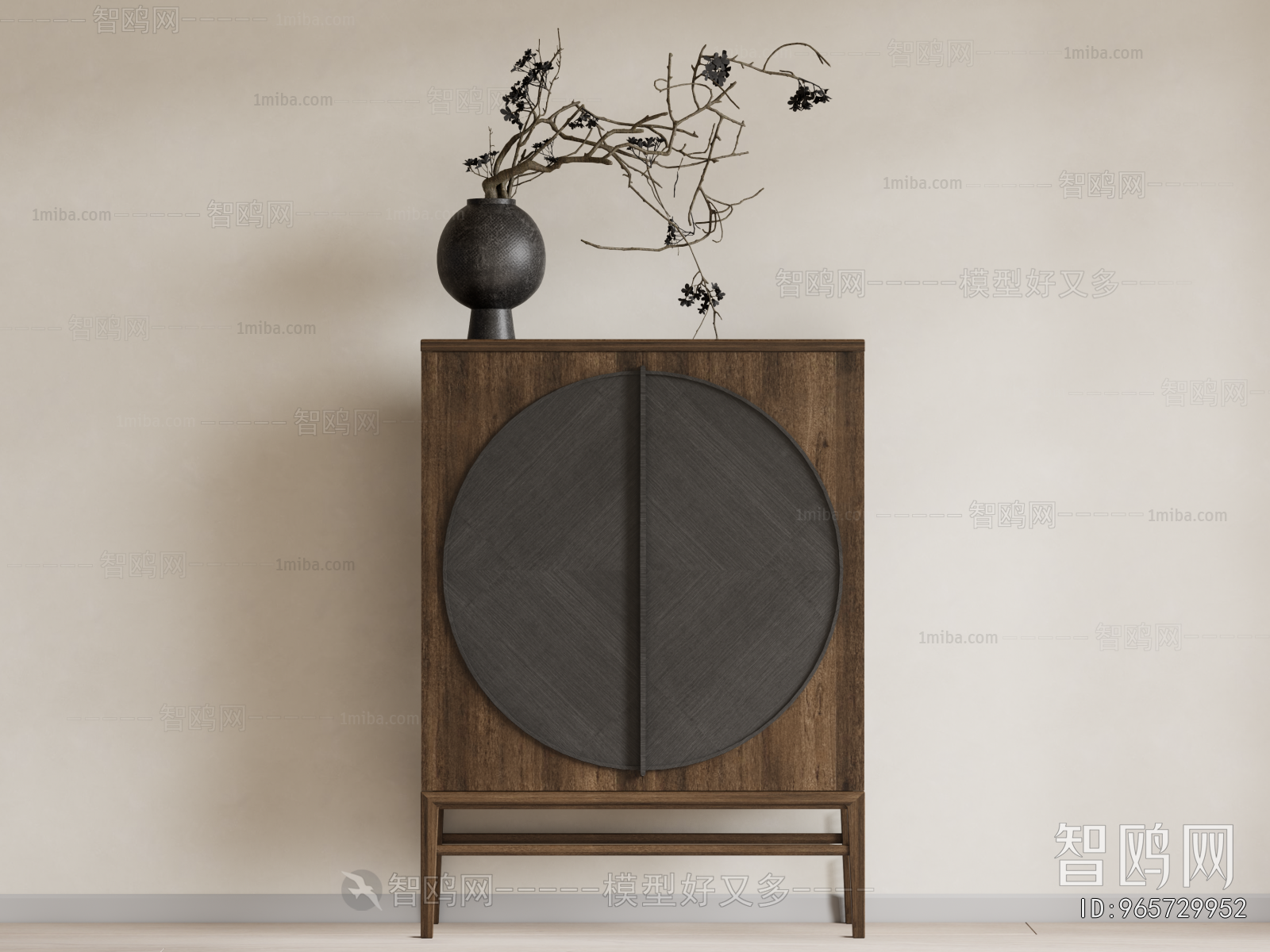 New Chinese Style Decorative Cabinet
