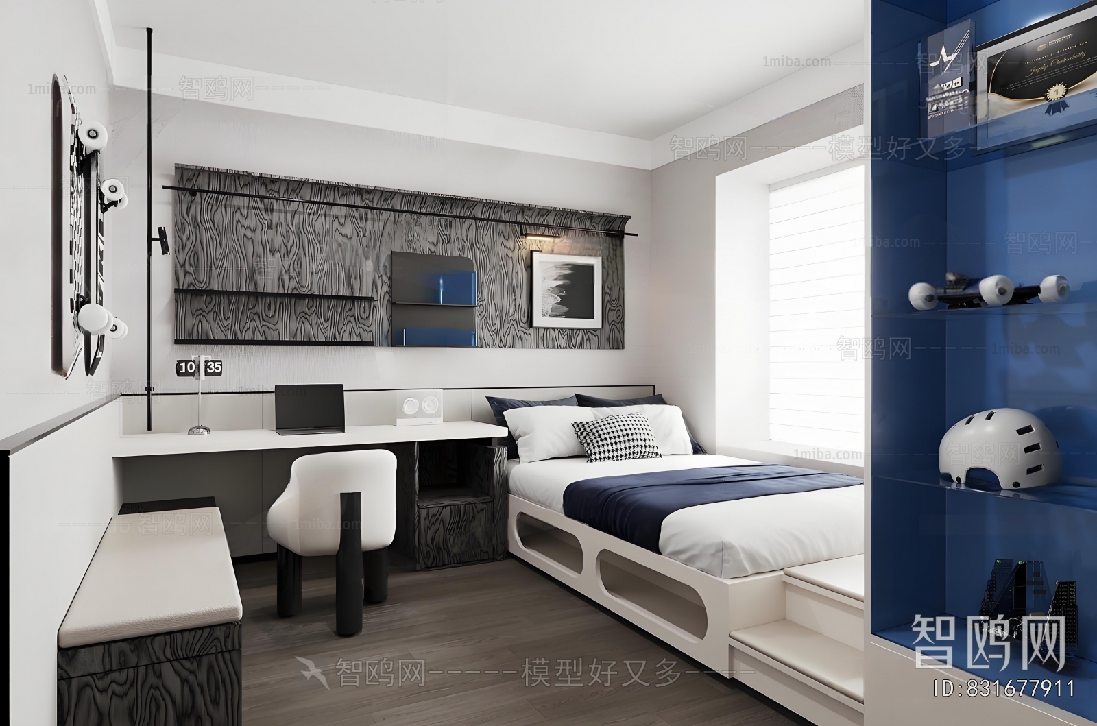 Modern Boy's Room And Son's Room