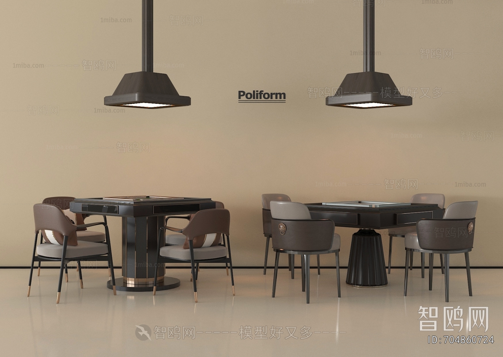 Modern Mahjong Tables And Chairs