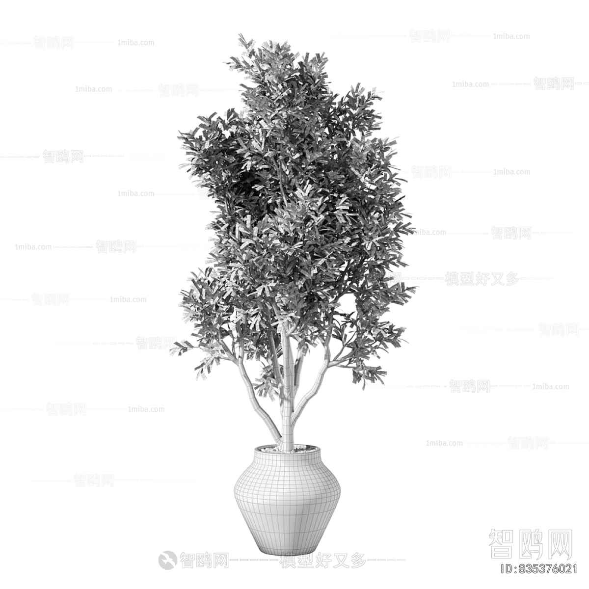 Modern Ground Green Plant Potted Plants