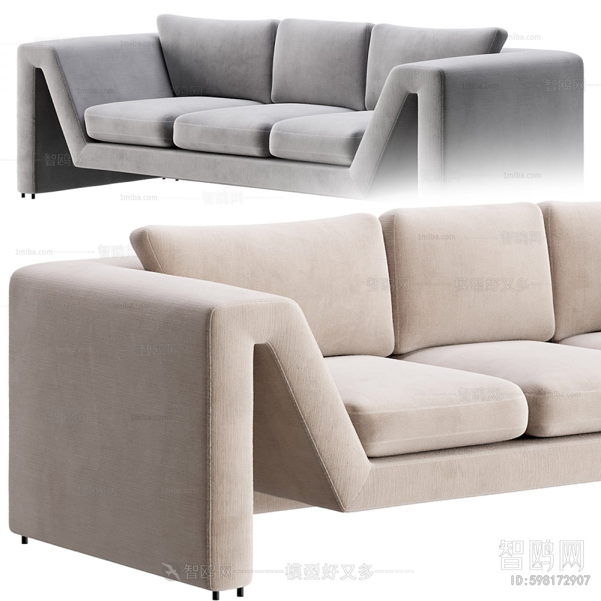 Modern Three-seat Sofa