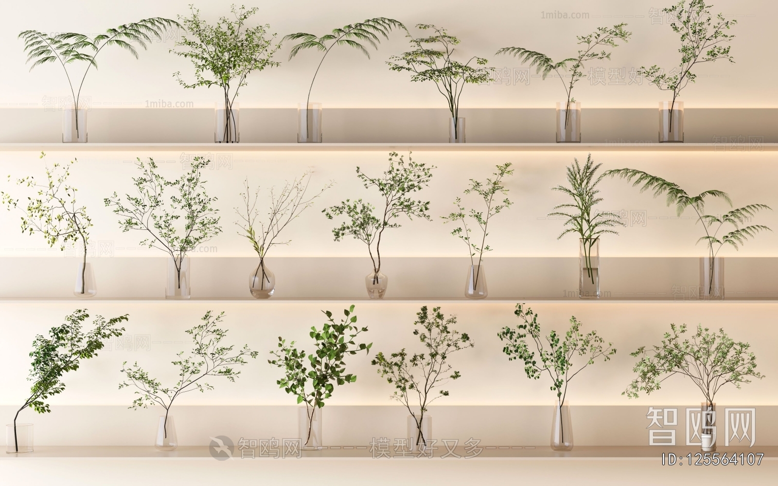 Modern Aquatic Green Plant