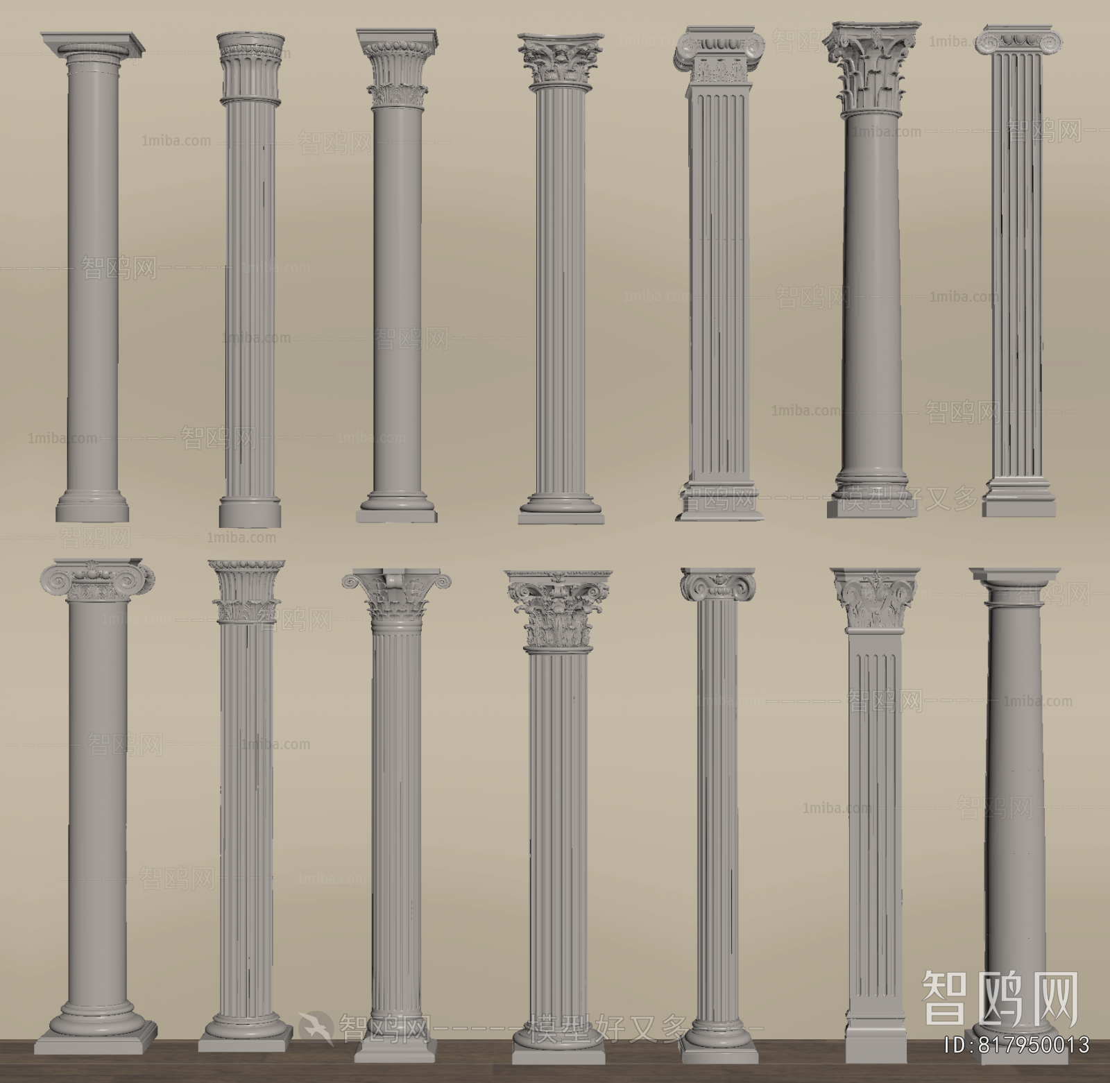 European Style Roman Pillar