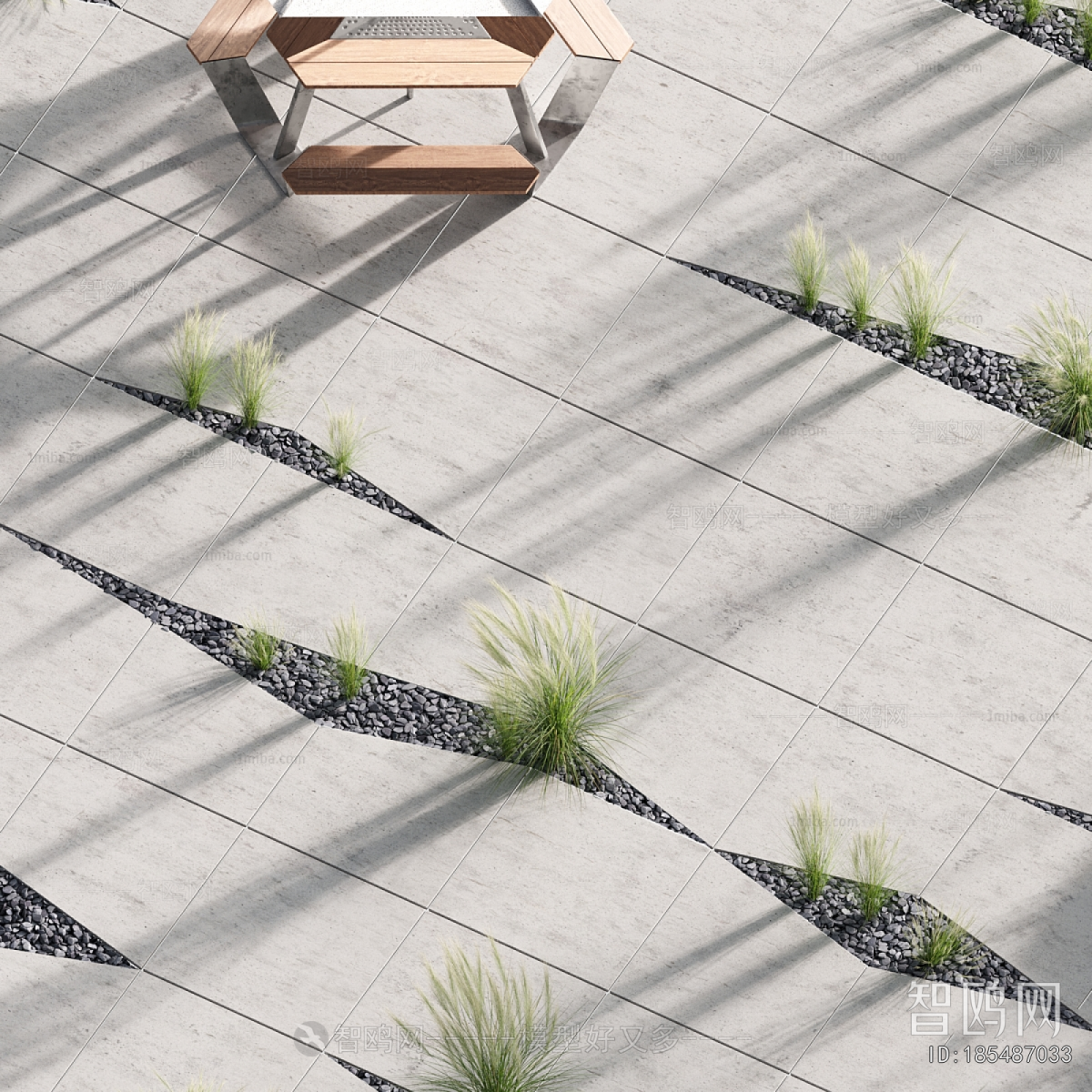 Modern Park Landscape