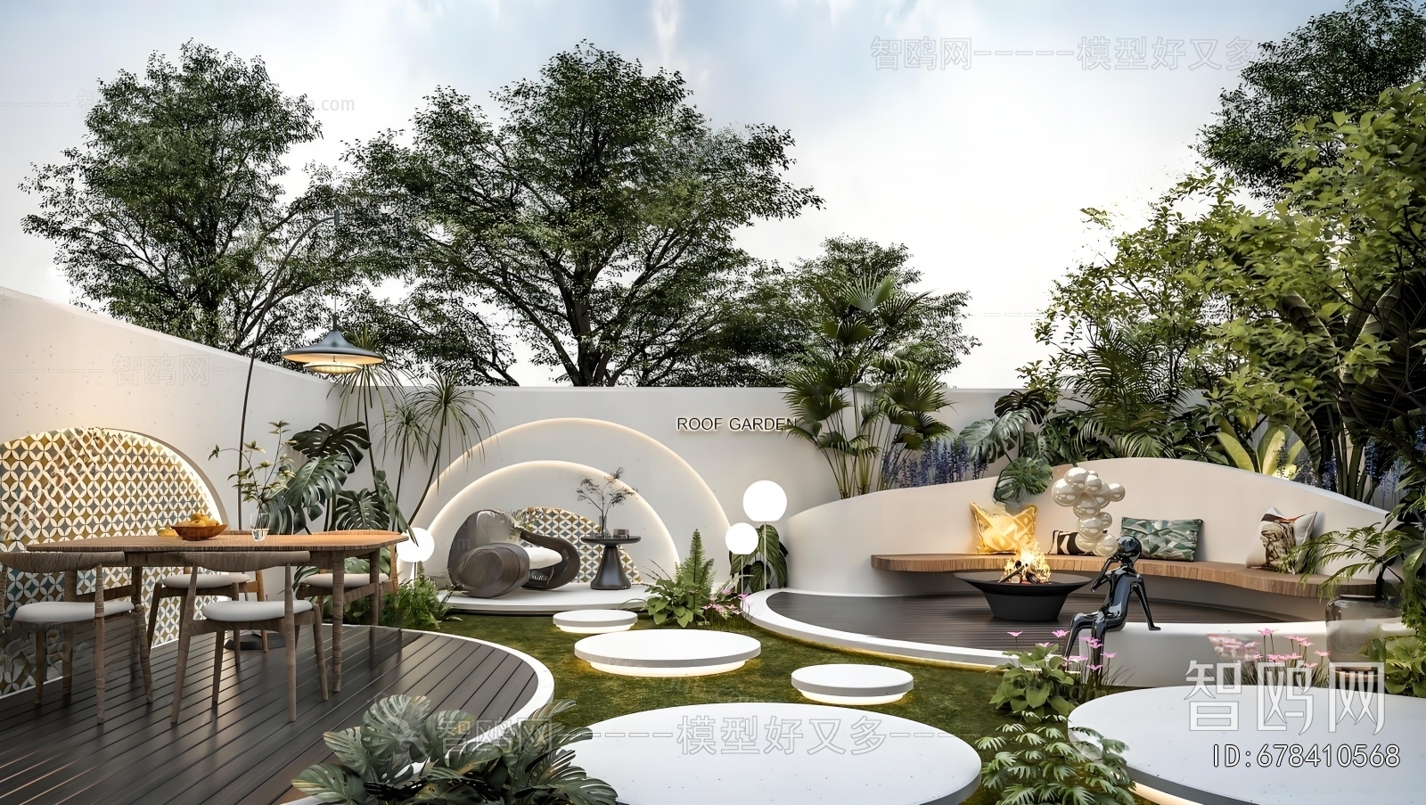 Modern Courtyard/landscape