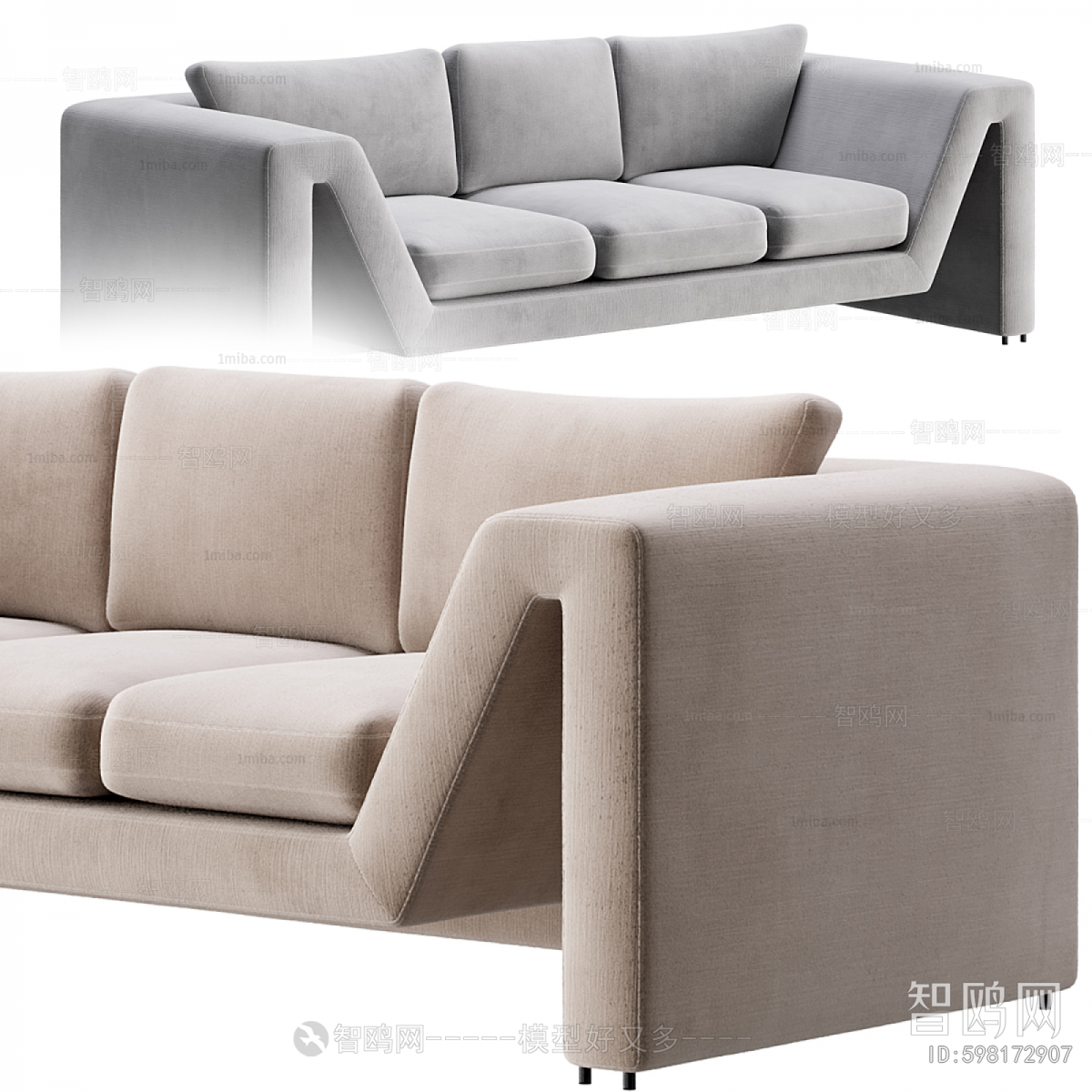 Modern Three-seat Sofa