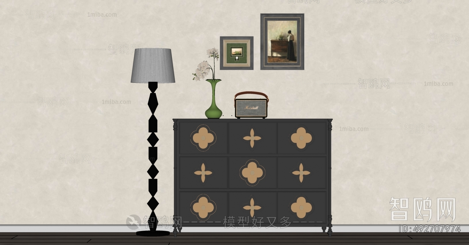 French Style Side Cabinet