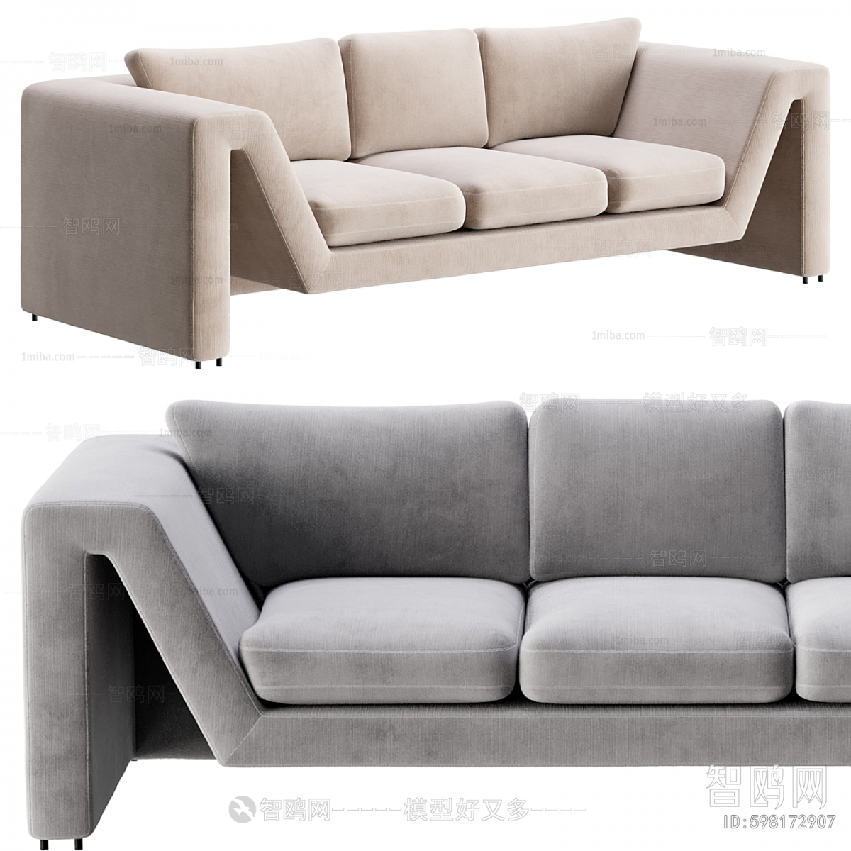 Modern Three-seat Sofa