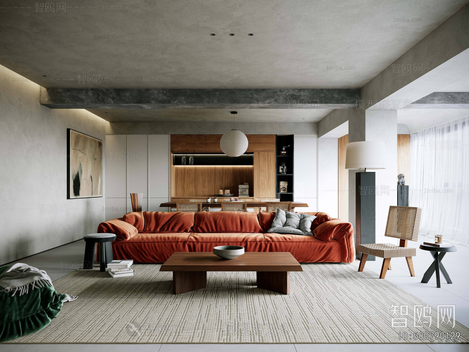 Wabi-sabi Style A Living Room