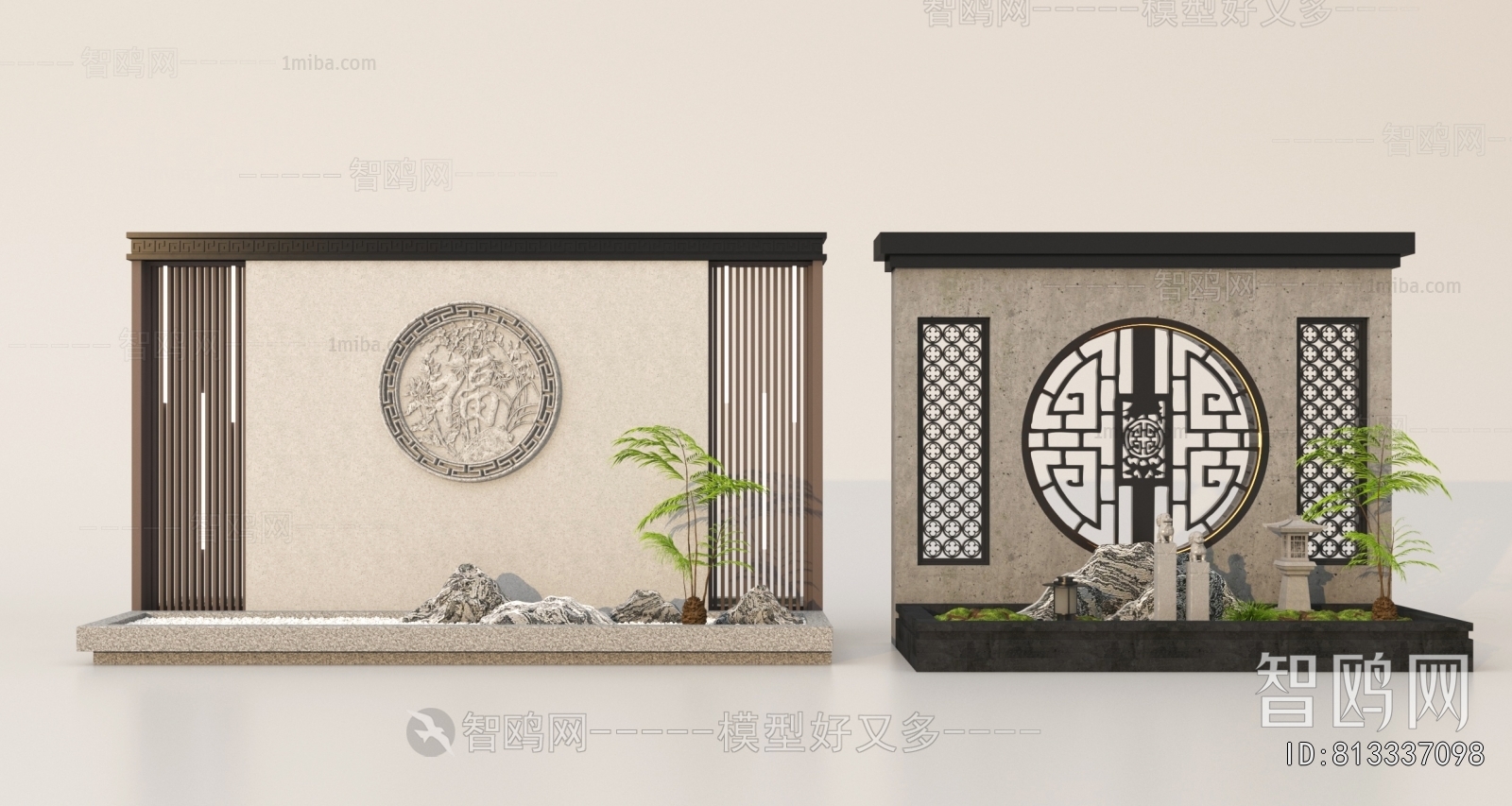 New Chinese Style Landscape Wall
