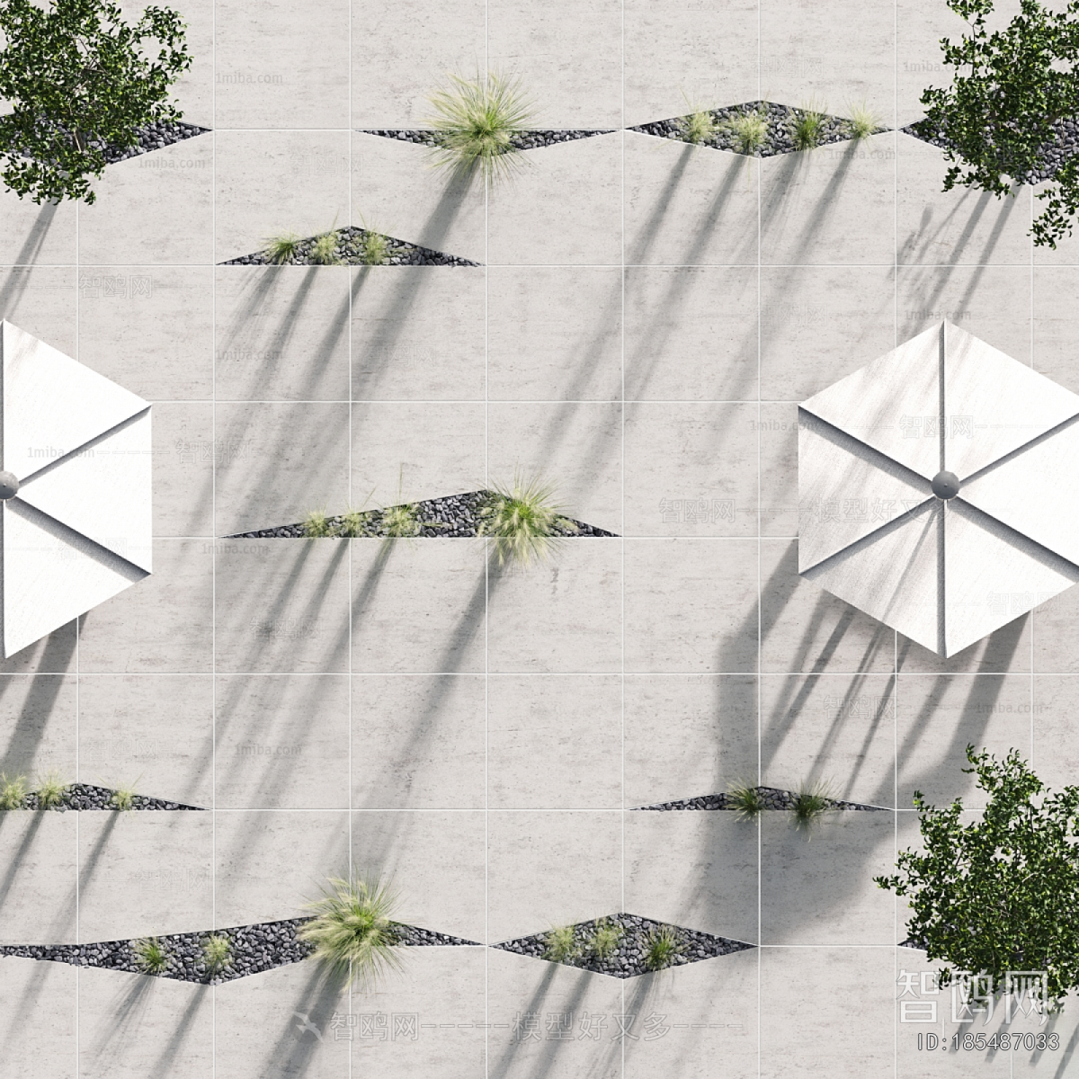 Modern Park Landscape