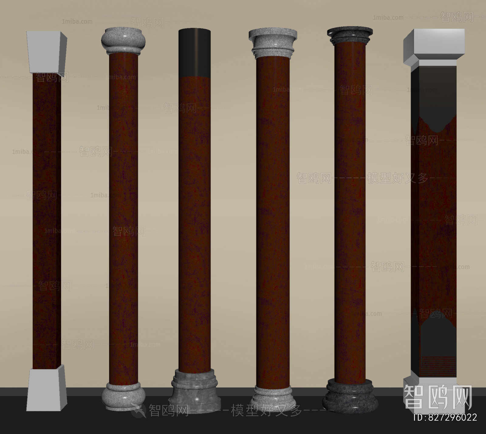 New Chinese Style Roman Pillar