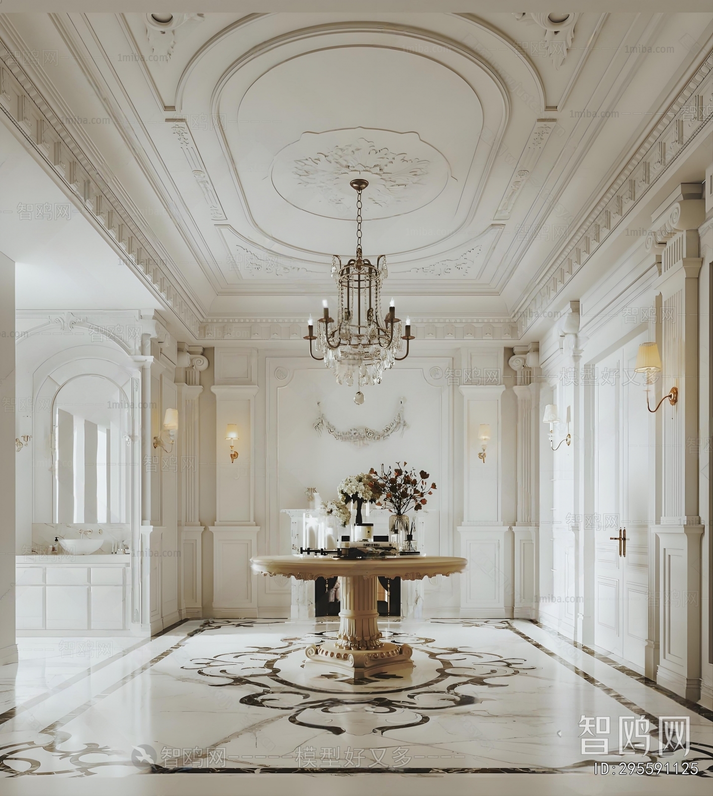 French Style Hallway