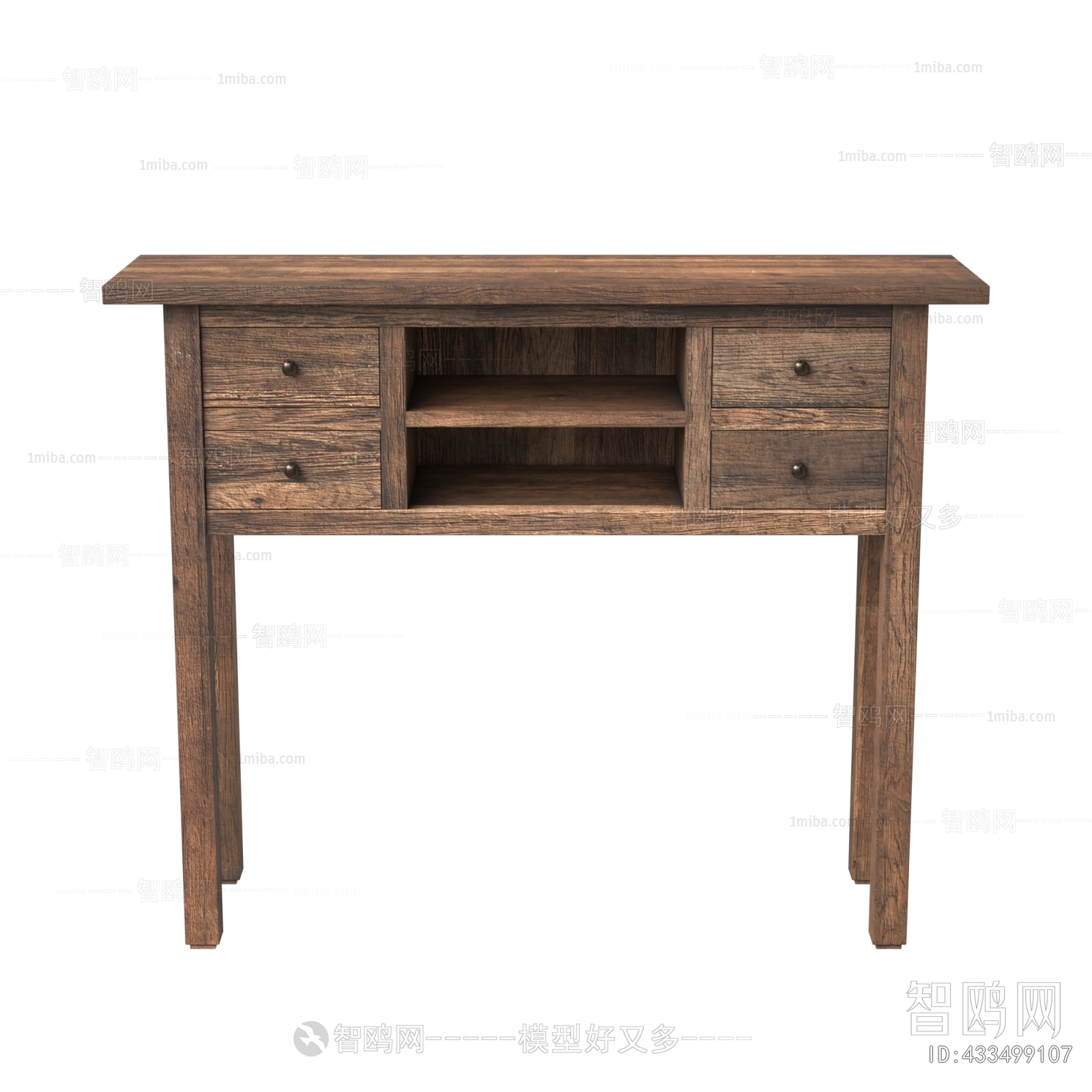 Wabi-sabi Style Side Cabinet