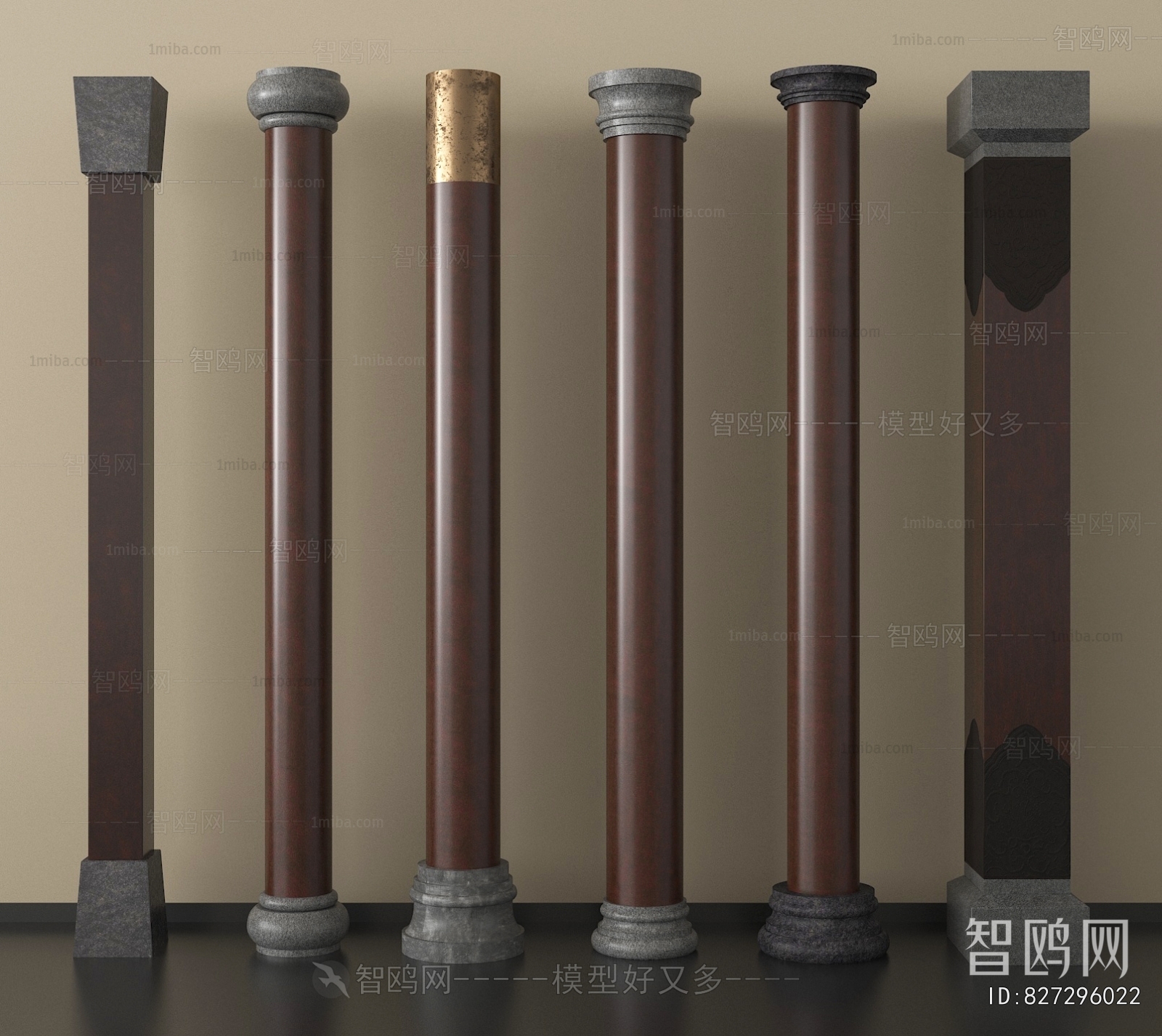 New Chinese Style Roman Pillar
