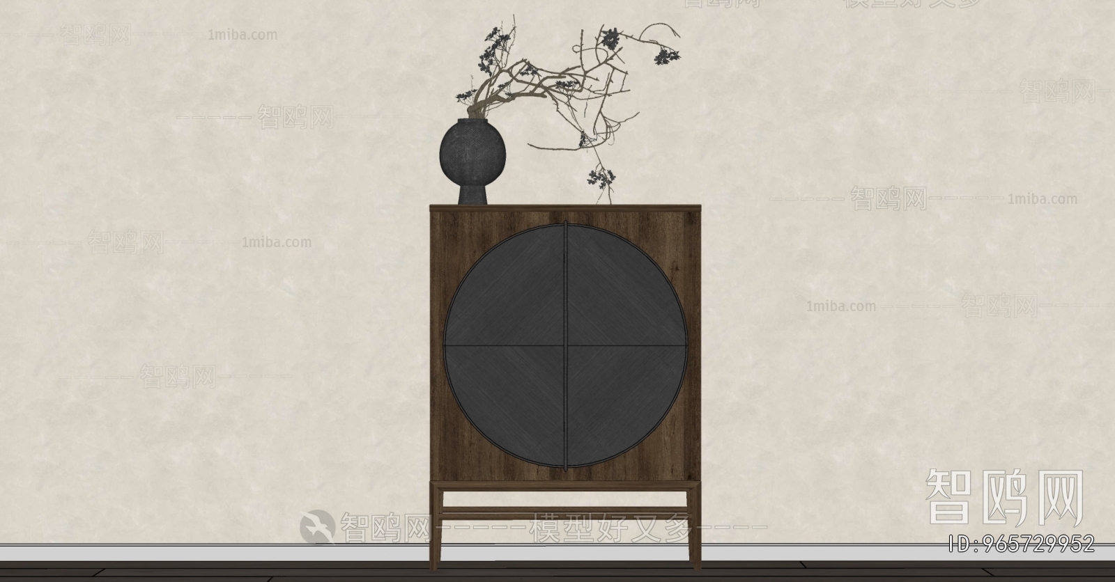 New Chinese Style Decorative Cabinet