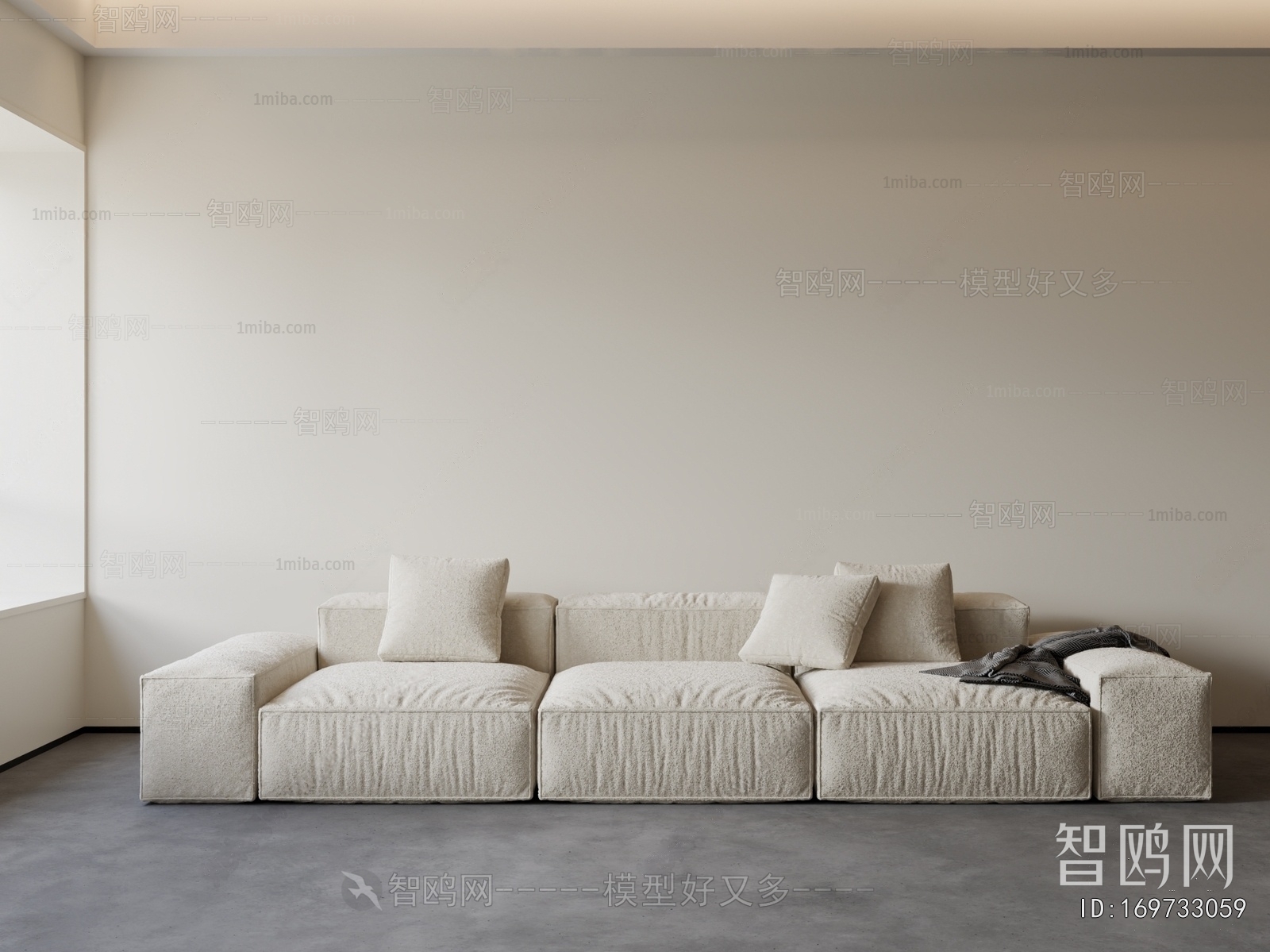 Modern Three-seat Sofa