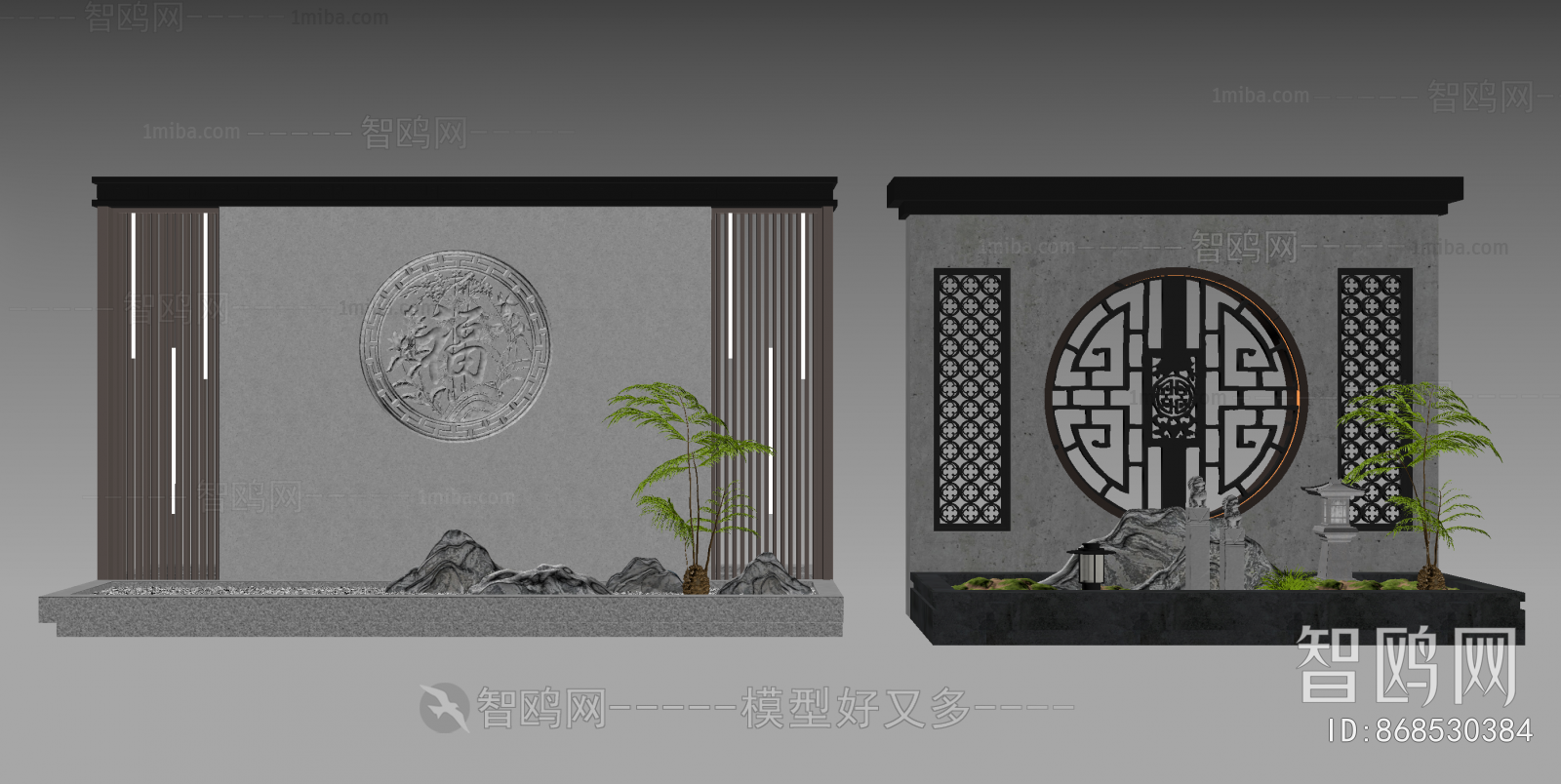New Chinese Style Landscape Wall