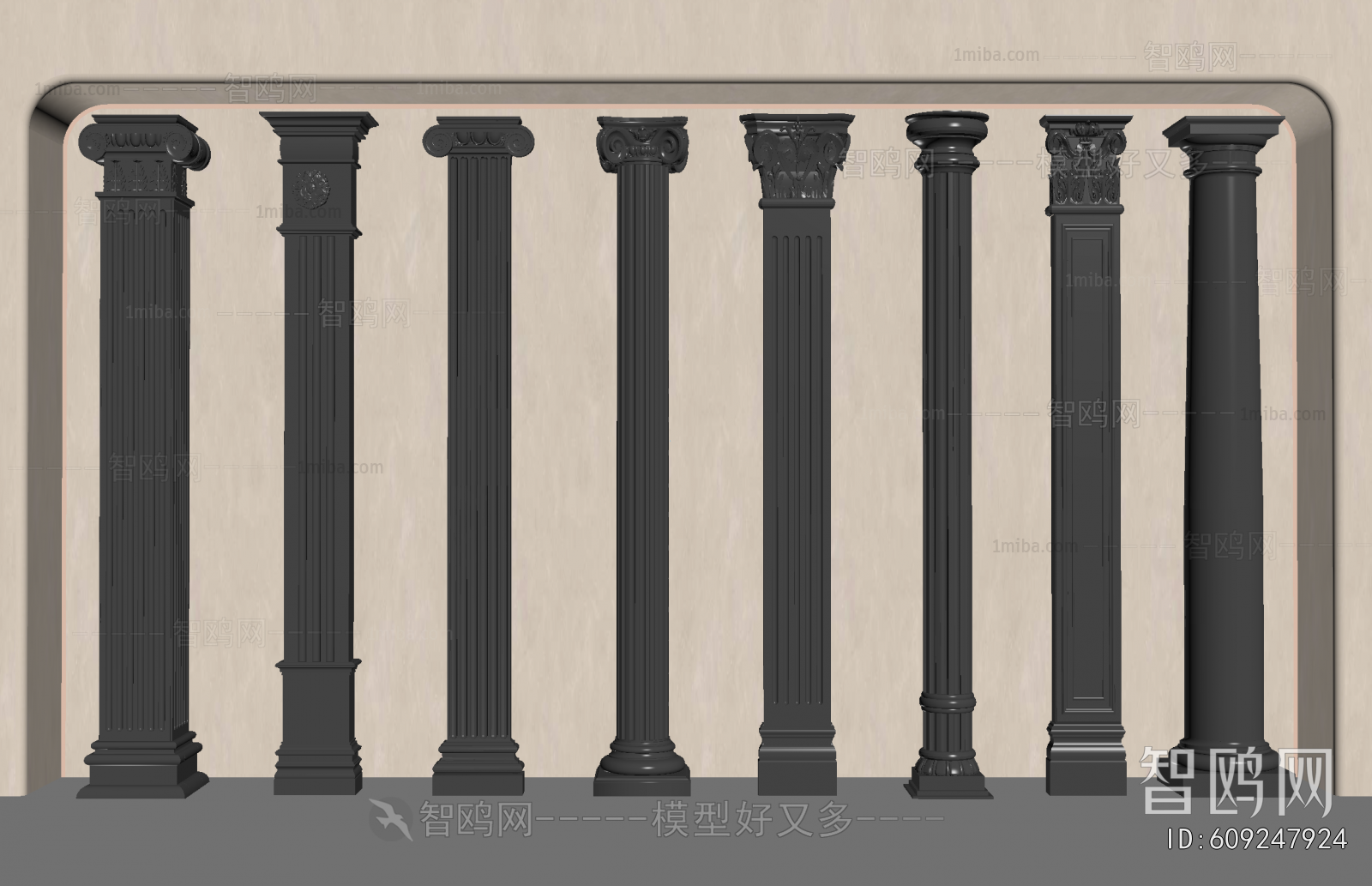 European Style Roman Pillar