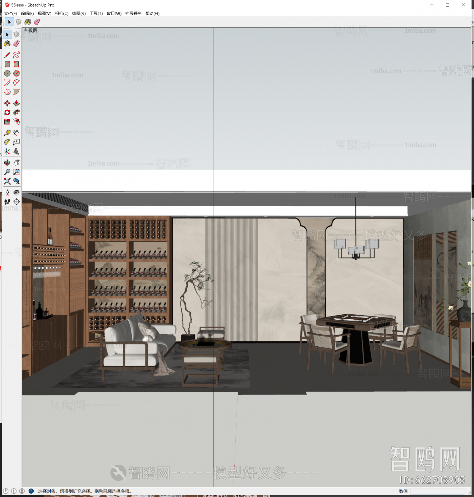 New Chinese Style Chess And Card Room