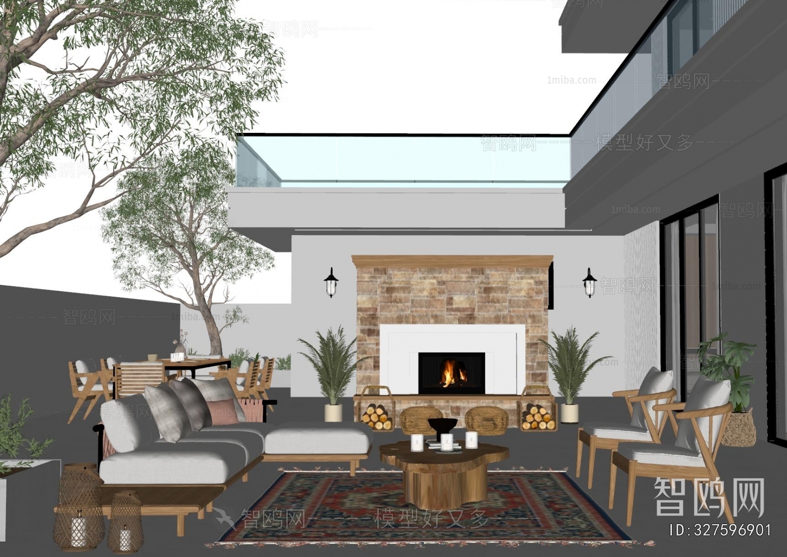 Modern Courtyard/landscape