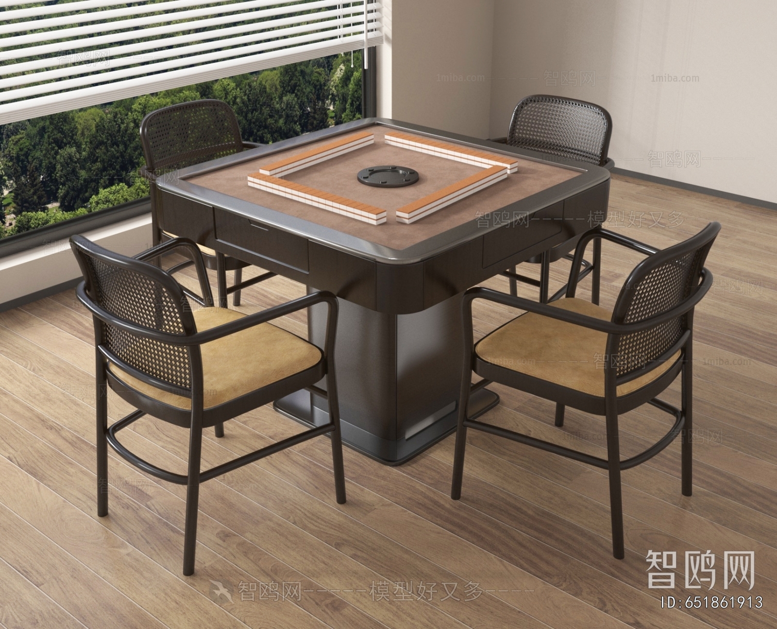 Modern Mahjong Tables And Chairs