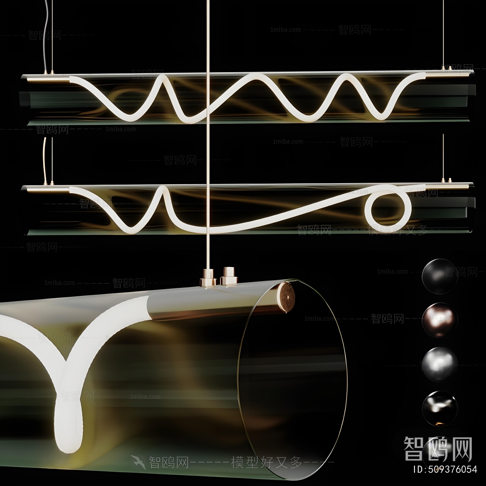 Modern Long Chandelier