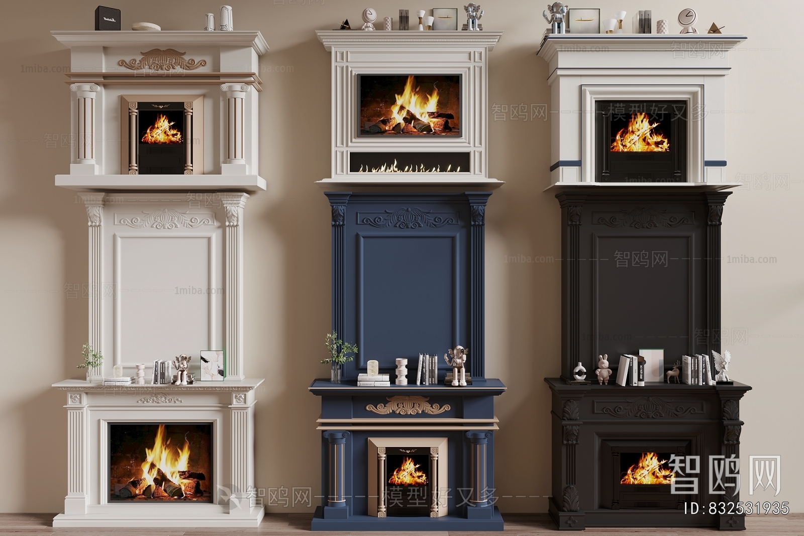 French Style Fireplace