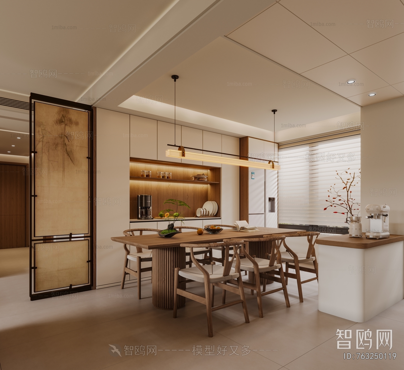 New Chinese Style Dining Room