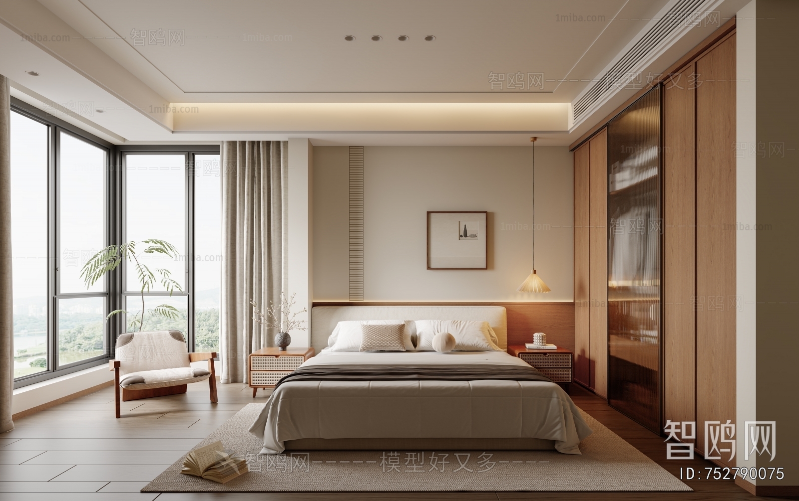 New Chinese Style Bedroom