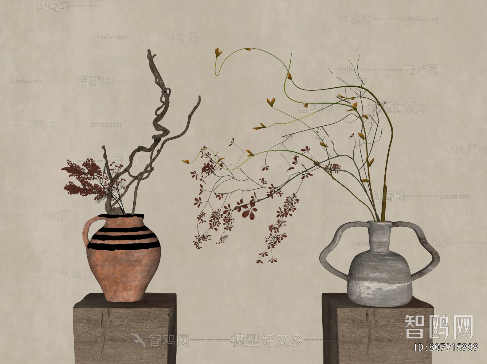 Wabi-sabi Style Dried Branch