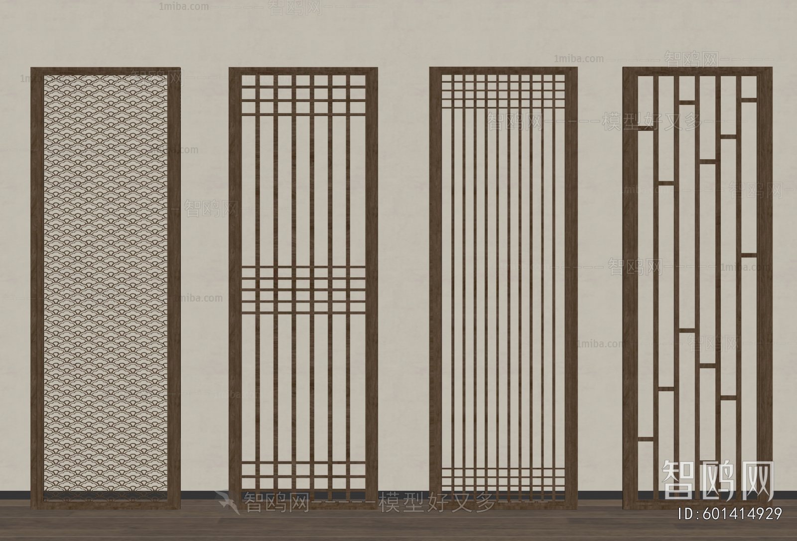 New Chinese Style Wooden Screen Partition
