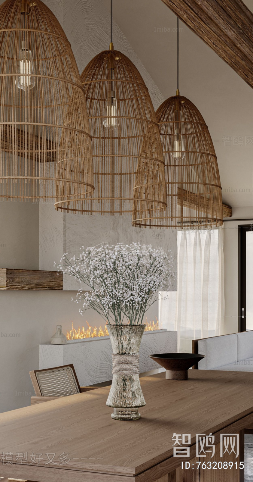 Wabi-sabi Style A Living Room