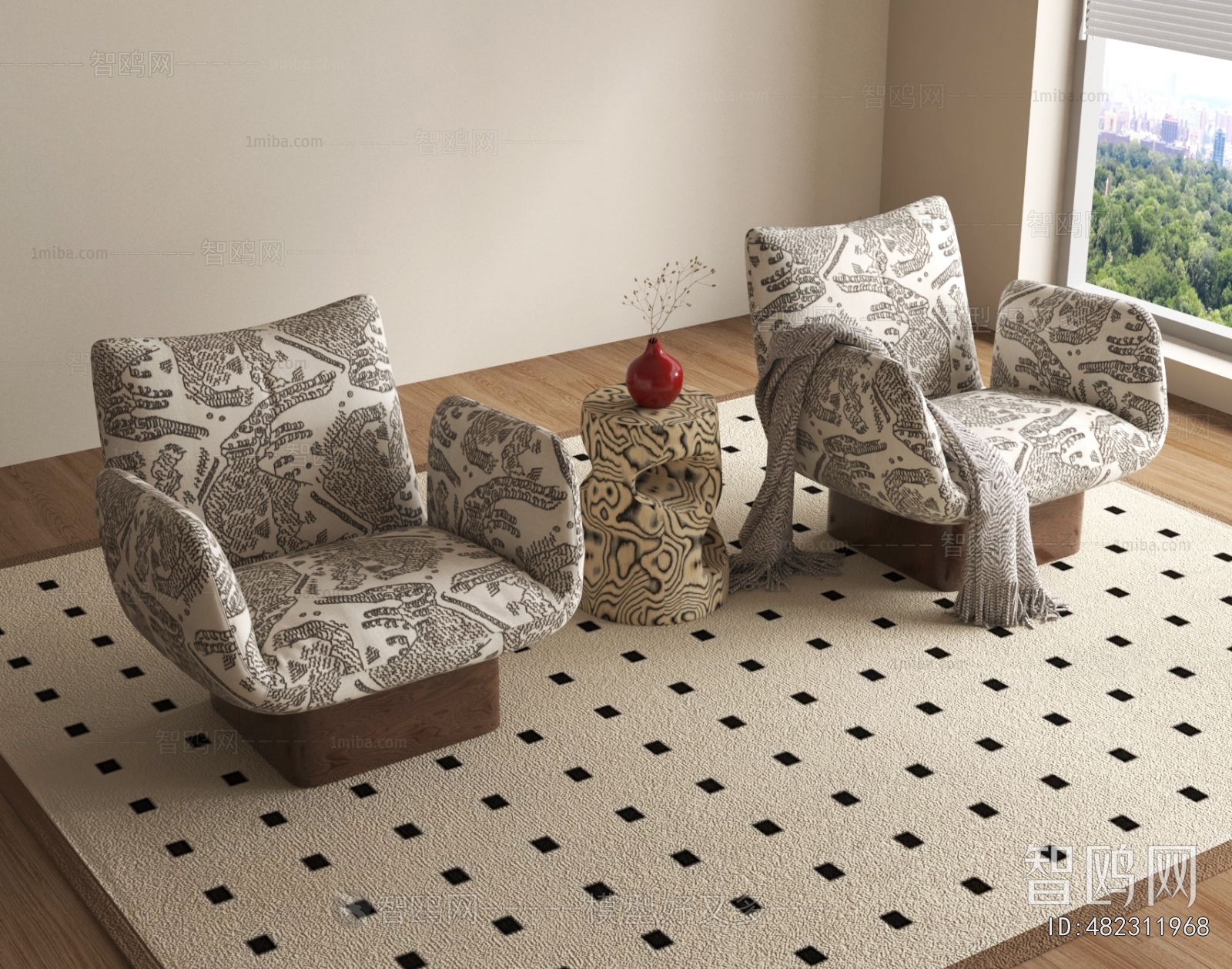 French Style Single Sofa