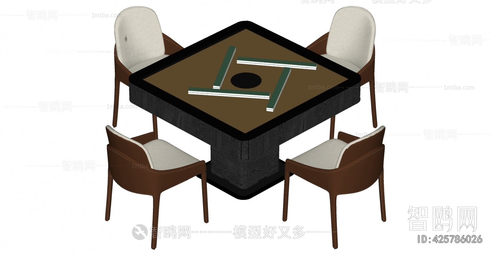 Modern Mahjong Tables And Chairs