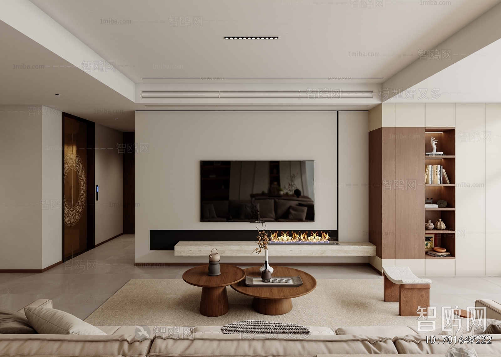 New Chinese Style A Living Room