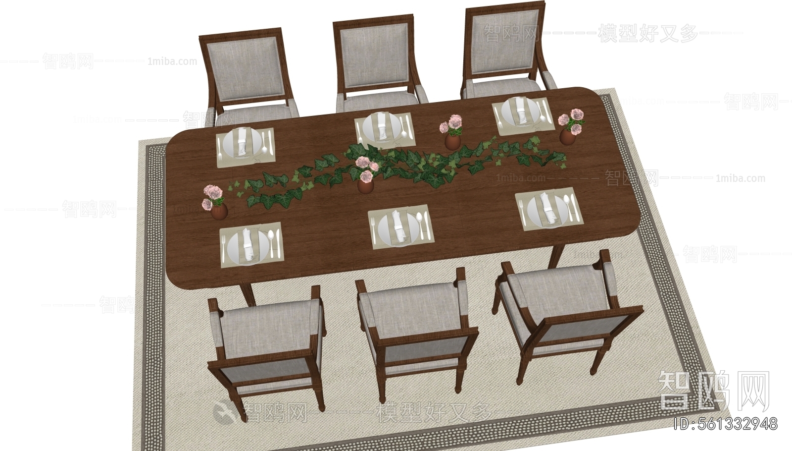 American Style Dining Table And Chairs