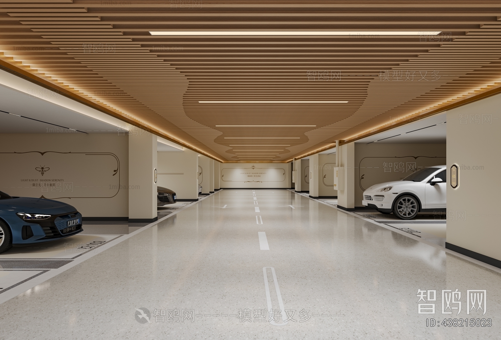 Modern Underground Parking Lot